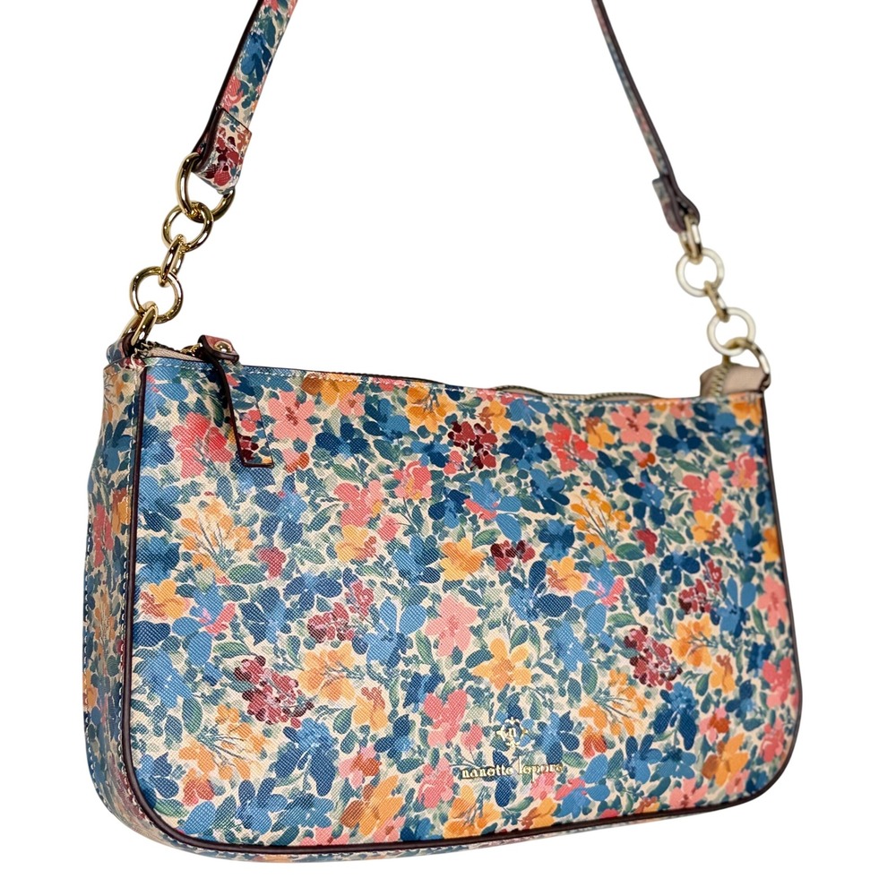 Floral Shoulder Bag purse Small Gold Cottgecore fairy garden flirty romantic Y2K
